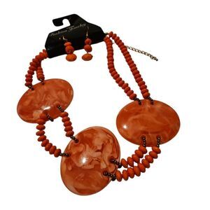 Statement Necklace and Earrings Set